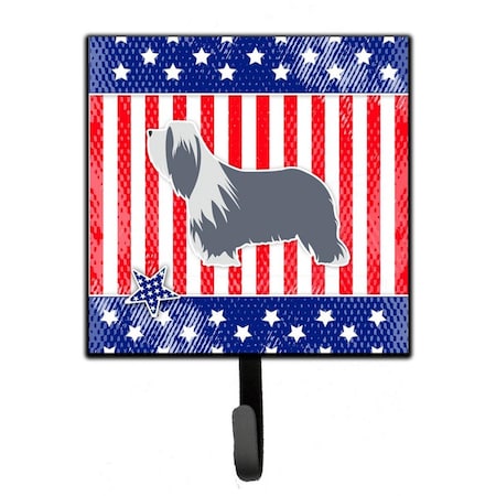 Carolines Treasures USA Patriotic Bearded Collie Leash or Key Holder BB3317SH4